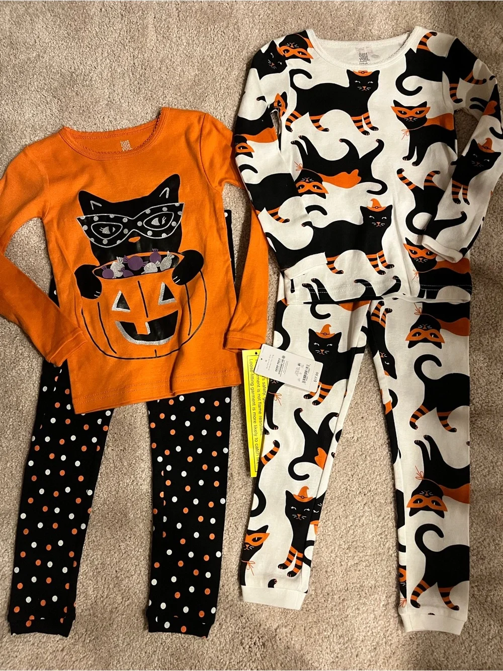 NEW Carter's Halloween Cat Pajama Set size 3T